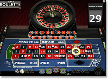 Play French Roulette online for real money