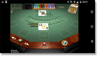 Play Vegas Single Deck 21 on mobile and computer