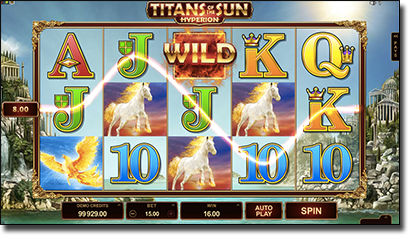 Titans of the Sun Hyperion slots by Microgaming