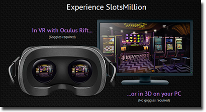 Slots Million launches new virtual reality casino