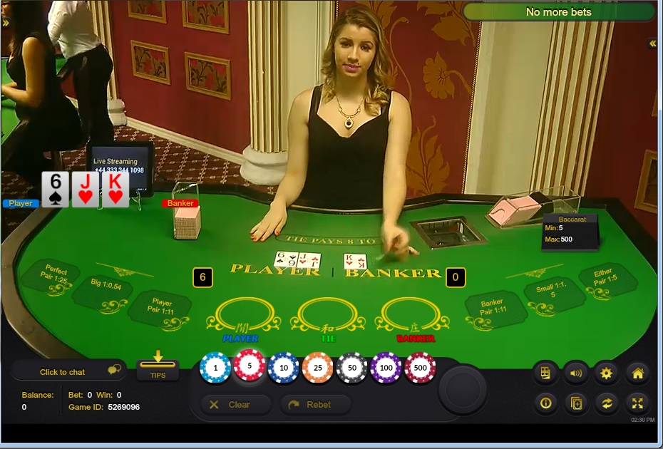 baccarat online live dealer