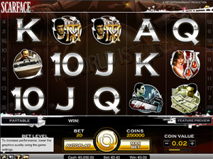 Scarface by NetEnt - online pokies based on popular film