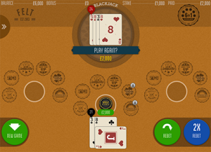 Felt 6 in 1 Blackjack online