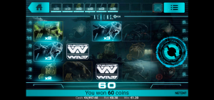 Aliens mobile pokies game