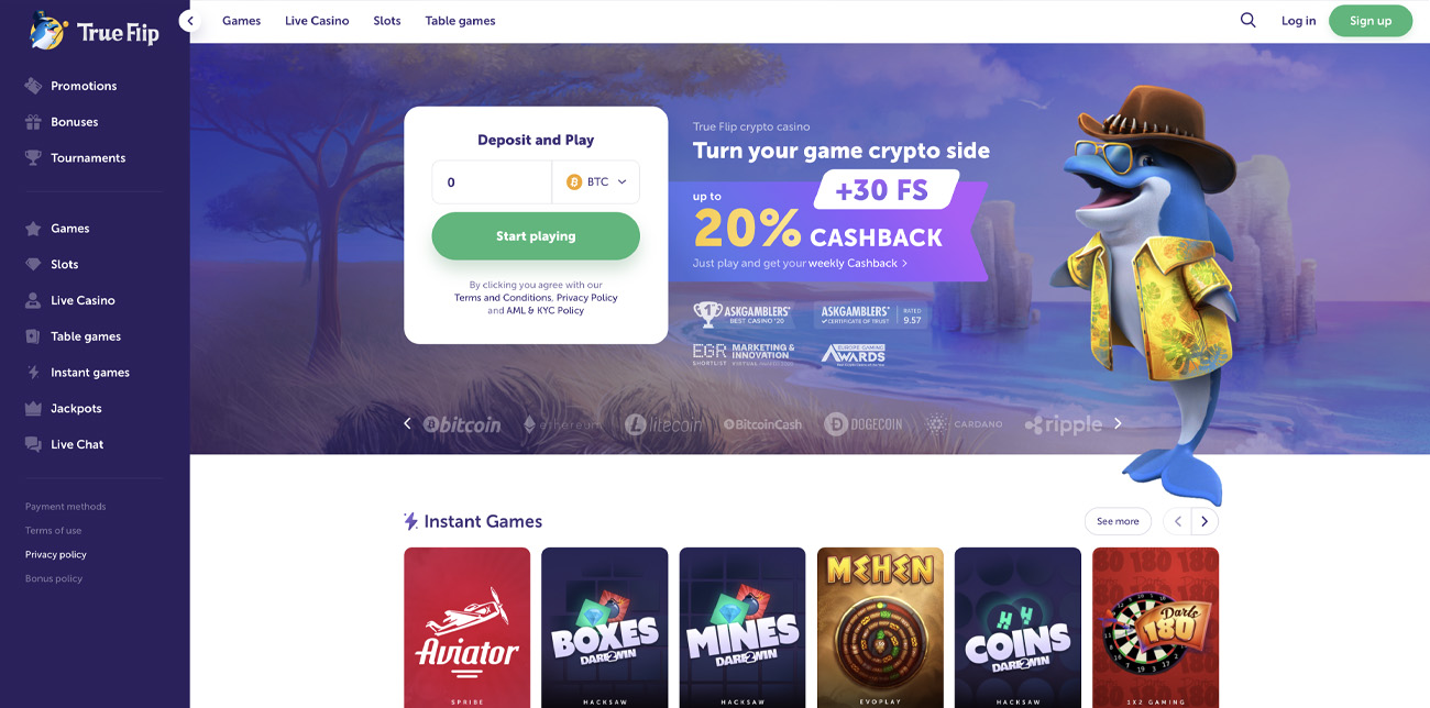 True Flip casino review 